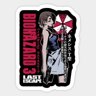 BIOHAZARD 3 Sticker